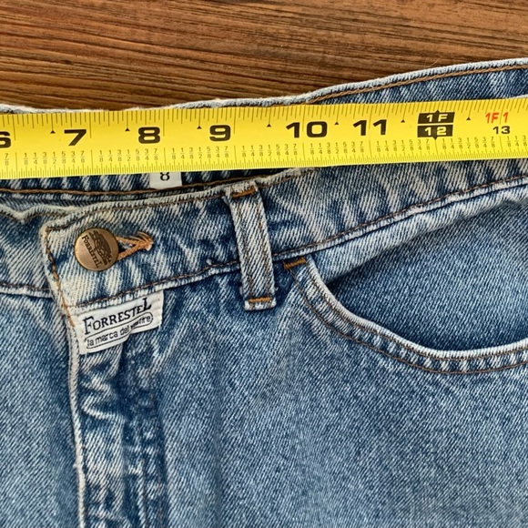 Vintage 90s Forrestel La Marca Del Vestire High Rise Tapered Jeans Size 8 Long - Picture 9 of 12